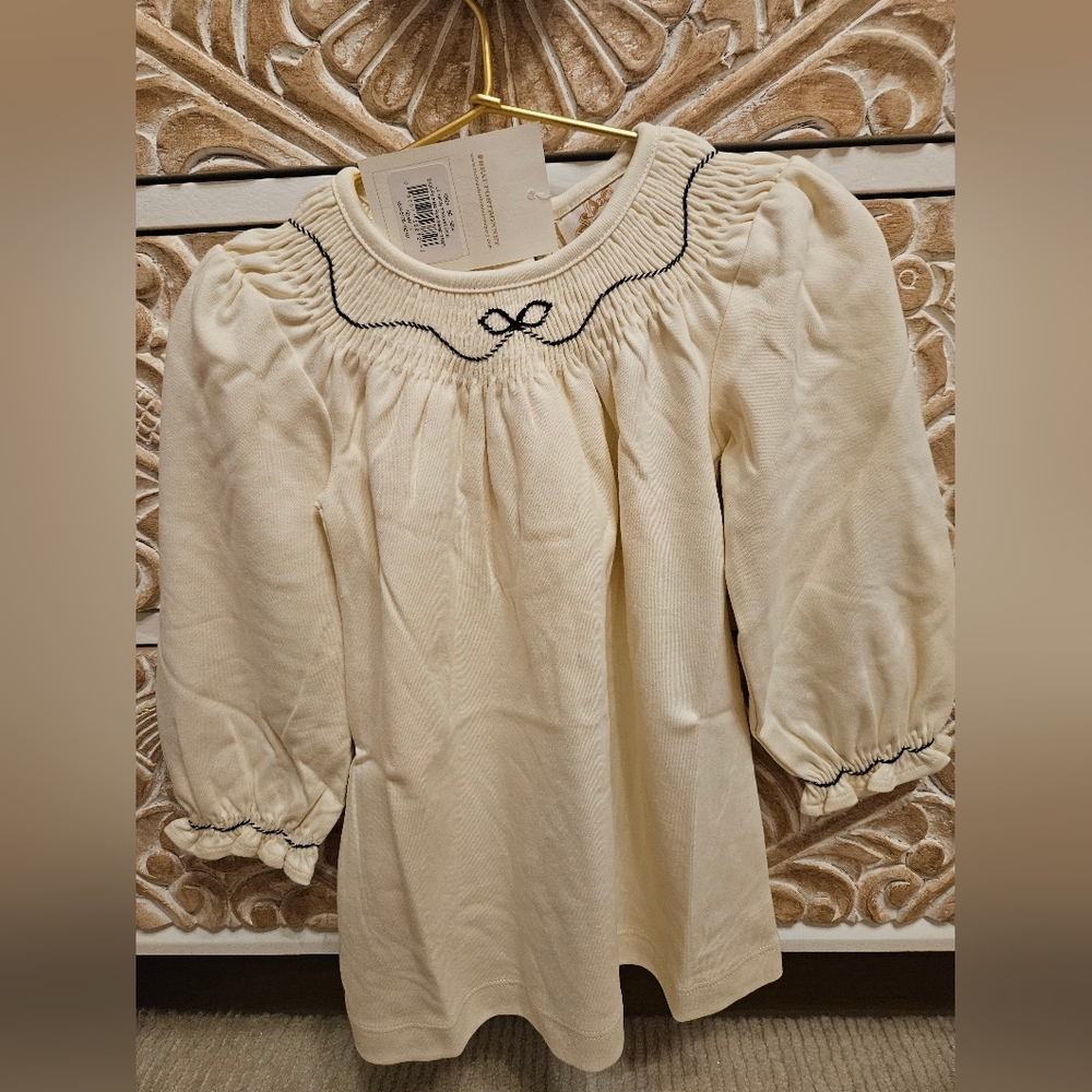 The Beaufort Bonnet Company Cream Smocked Dress - Picture 3 of 4